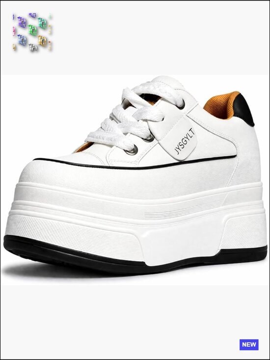 Shoes - Platform Sneakers Women Chunky Casual Walking Shoes Comfortable Cushioned Arch